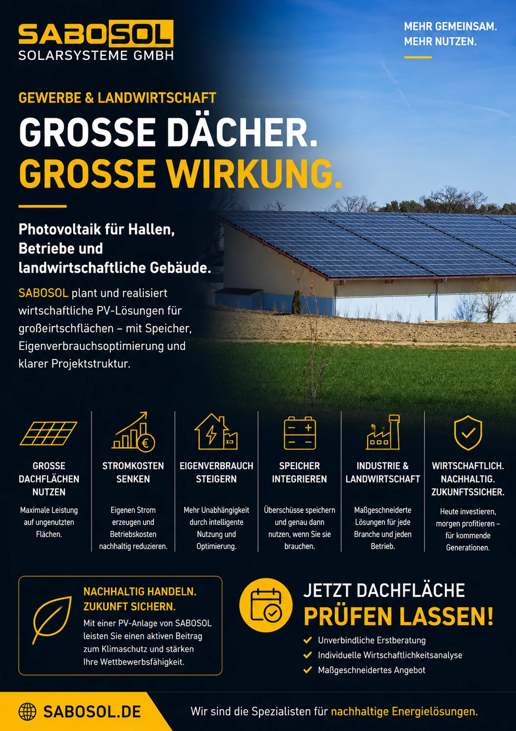 Gewerbe-Photovoltaik für Unternehmen und Immobilien in NRW