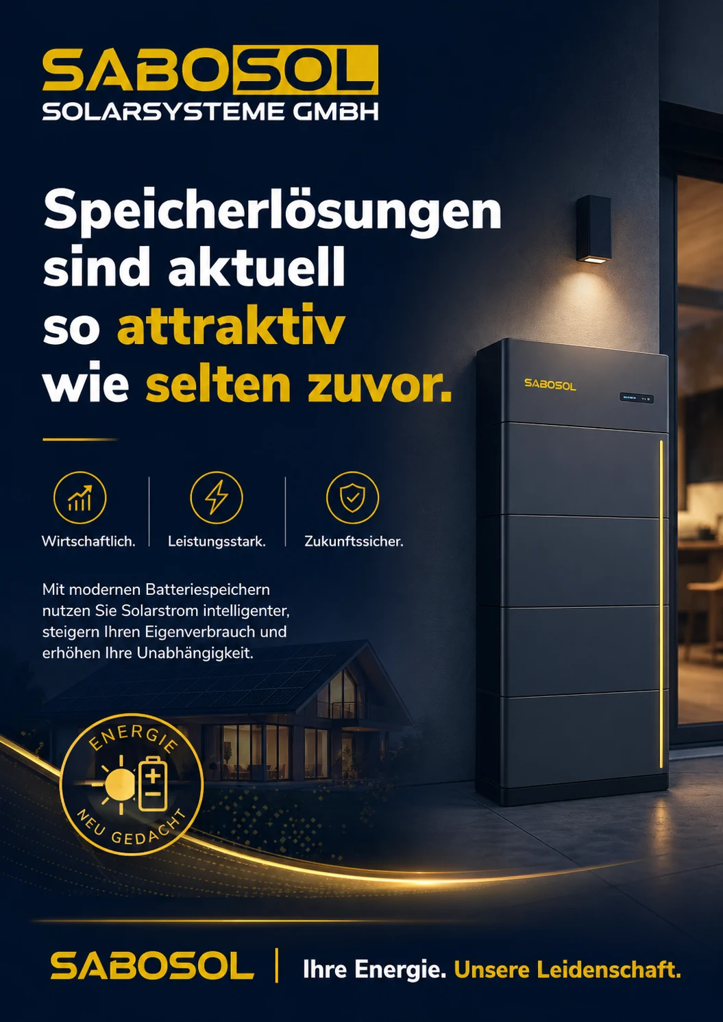 SABOSOL Speicherlösungen sind aktuell attraktiv