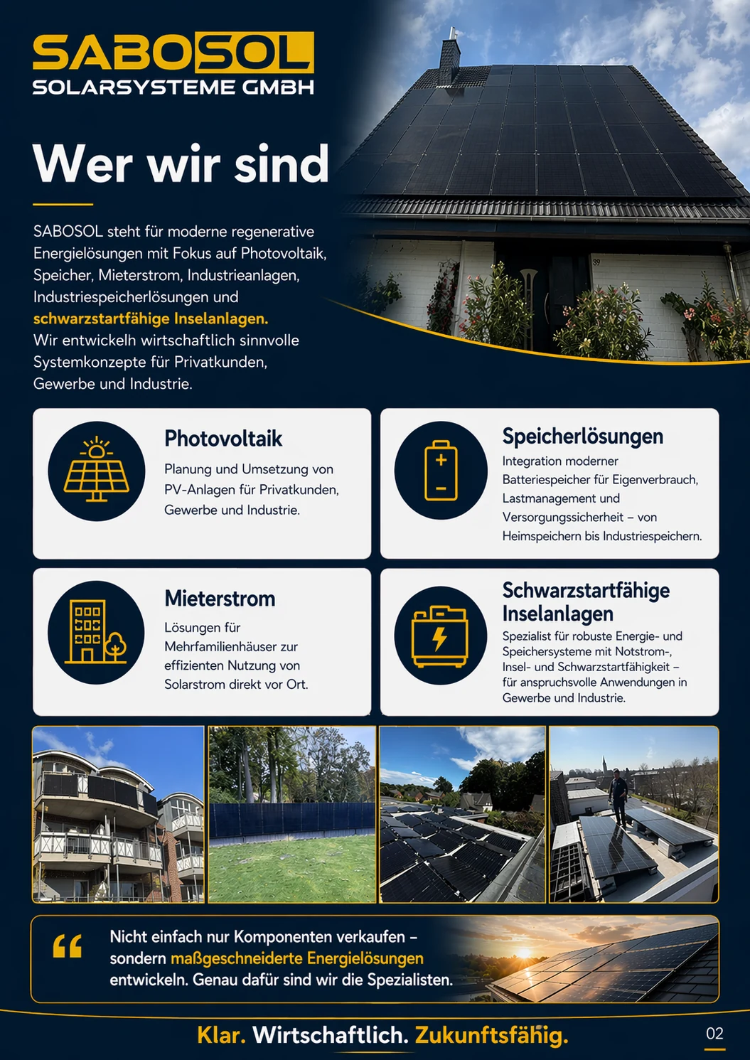 SABOSOL Leistungsübersicht